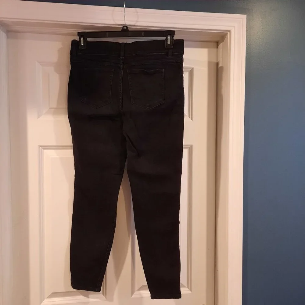 Spanx‎ Jeans Womens Large Black Pull On Skinny High Rise SPANXshape Everywear